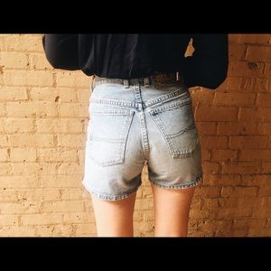 Vtg Lucky Brand Denim Hi-waisted Shorts
